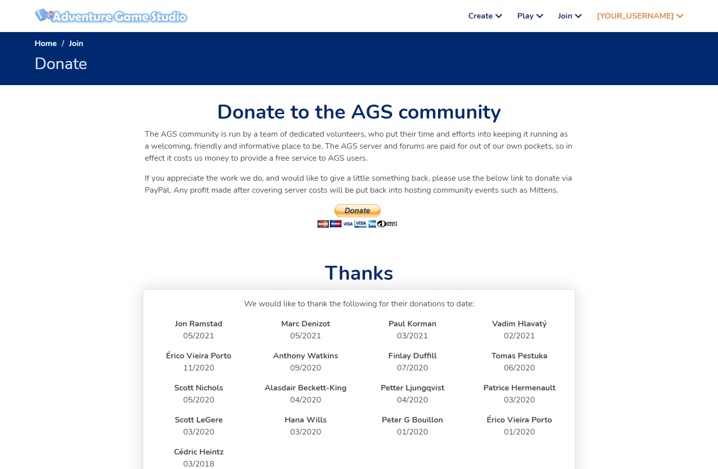 AGS Donate